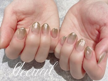 アクイユ 銀座店(ACCUEIL)/ミラーグラデーションネイル