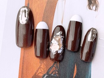 ネイルサロンフォーユー(for u)/ブラウンネイル♪￥6980
