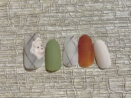 11月定額　くまネイル