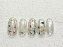 押し花ネイル