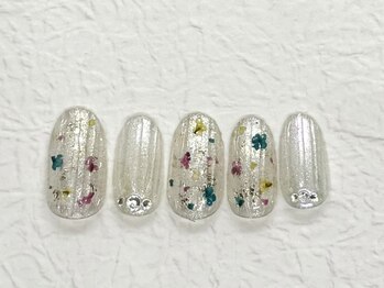押し花ネイル
