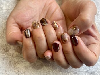 ガーデン ヘア&エステ&ネイル Garden/ニュアンスブラウン