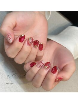 チリンネイル(Chirin Nail)/いちごxチェック