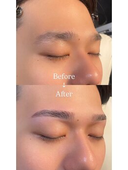 眉毛男子 新宿店/Before/After