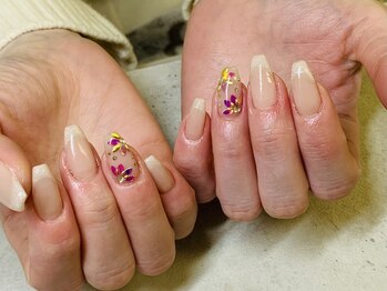 ダブルネイル(Double Nail)/【ほり】春ネイル