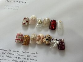 バレンタインネイル　心斎橋