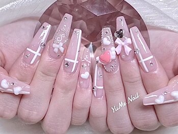 ユメネイル(YUME Nail)の写真/《海外直輸入のカラーパーツ200種類以上あり◎》高技術×美フォルムでうっとりする指先をGET♪