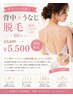 背中×うなじ脱毛 美白パック付き¥9800→¥5500