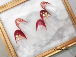 (1139)キラキラフレンチネイル