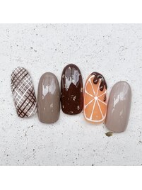 バレンタインネイル