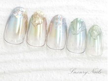 ラグジュアリーネイルズ アカバネ(Luxury Nails Akabane)/うるツヤ*ニュアンスミラー