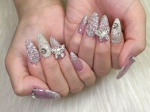 エムネイル(M-Nail)/★キラキラ×ツイードネイル★