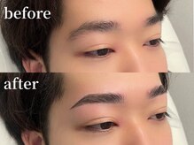 エムズアイブロウ 大阪堺東店(M’sアイブロウ)/メンズHBL★before→after