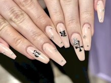 ネイルマフィア 新宿(NAIL MAFIA)/シンプル/ロングネイル