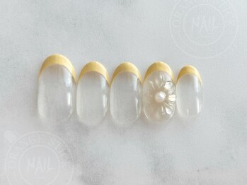 オレンジスティック/フレンチ/ぷっくりフラワー