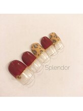 ネイルサロン スプレンダー(Splendor)/レオパードart.