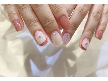 ネイルズ ララ(nails Lala)/フレンチ×ハート。