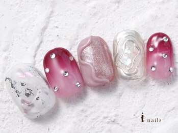 アイネイルズ 横浜WEST店(I-nails)/ニュアンスグラデネイル10480円