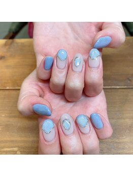アトリエ ツメ(atelier TsuMe)/ニュアンスネイル/夏ネイル