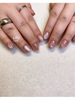 ウロネイルズ(ulo nails)/きれいな夕陽色マグネットネイル