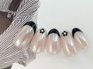 フレンチフラワーネイル
