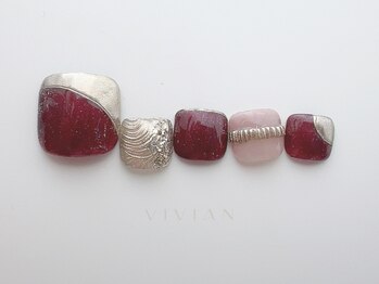 ヴィヴィアン ネイル(Vivian nail)/ラメ　ミラー