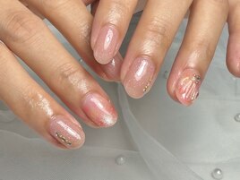夏っぽシェルネイル