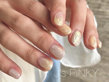 イエローニュアンスネイル