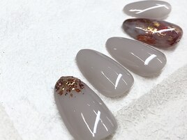 グレー　ニュアンスネイル￥9000