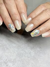 ハートホロネイル