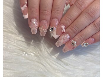 ニーヨンネイル(24nail)/ガーリーネイル