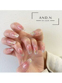 アンド エヌ(AND.N)の写真/―自爪育成×センス抜群ニュアンスデザインー　パラジェル・フィルイン対応のプライベートネイルサロン♪
