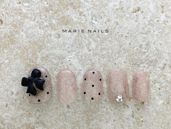 マリーネイルズ 心斎橋店(MARIE NAILS)/新規様/8800 &nbsp;リボン 0212d 