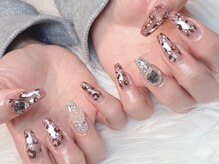 シャシャ(shasha)/ぎらぎらマグネット×ヒョウ柄