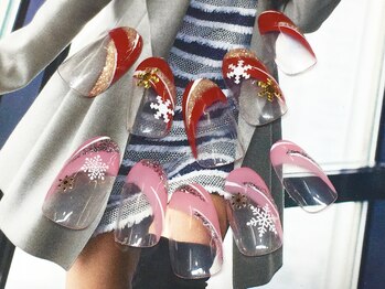 ネイルサロン キャンディネイル(Candy Nail)/雪の結晶 by佐合