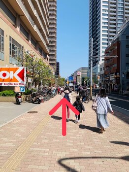 マハロ(Mahalo)/駅からサロンまでの道順5