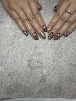 ネイルサロンファストネイルプラス 新宿店(FAST NAIL PLUS)/春ネイル2023【レオパード】