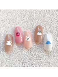 お正月ワンポイトネイル