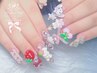 初回限定【ジェル】10本アート・ストーン・パーツつけ放題◇¥11500→¥10500
