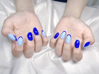 シンプル持込 推しネイル