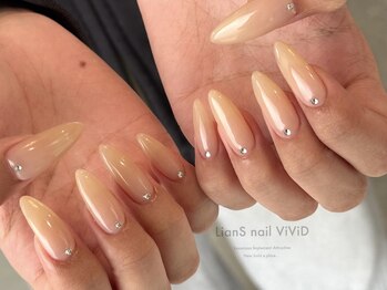リアンスネイルヴィヴィッド 倉敷店(LianS nail ViViD)/ワンカラー＋パーツ