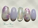 紫陽花ネイル