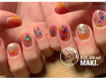 ブルージャムネイル(BLUE.JAM.nail)/キャンペーンデザイン　MAKI