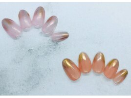 ミラーグラデーションネイル