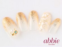 ネイルサロンアビー 北千住店(abbie)/ラメペイズリー　￥11110