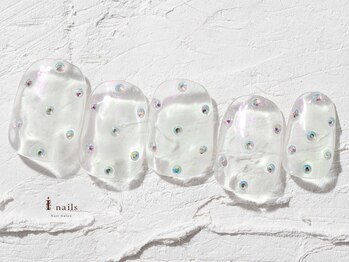 ジェミーネイル エビス(Jemiy nail ebisu)/クリアオーロラストーン6980yen