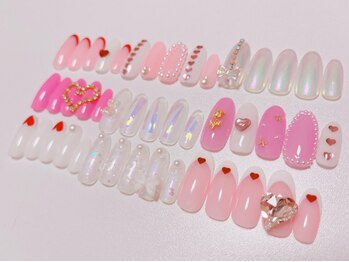 ストーン・パーツ付け放題