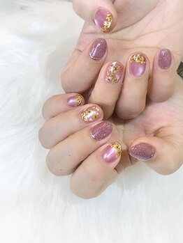レディエントネイルズ(RADIANT Nails)/押し花ネイル☆