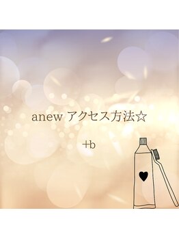 プラスビーセルフ(+b self)/anewアクセス方法☆