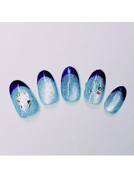 ネイルベース ネイル ケア サロン ミウラ(miura)/ハンド定額★季節華やかアート